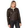 Kurtka skórzana damska Mauritius brązowa MWSuri