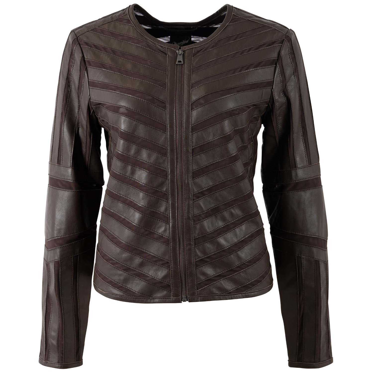 Kurtka skórzana damska Mauritius brązowa MWSuri – Kurtki skórzane