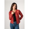 Kurtka skórzana damska Mauritius czerwona MWSuri – BLACK FRIDAY