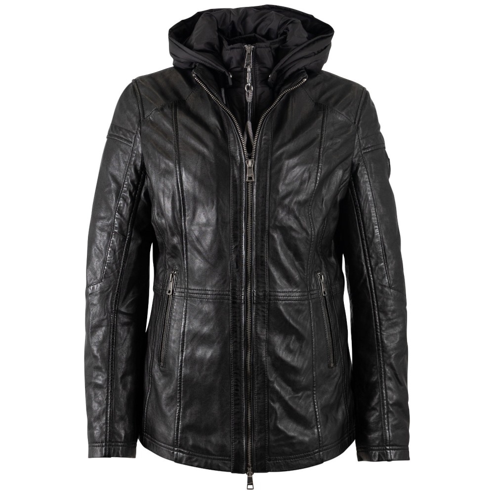 Kurtka skórzana damska Mauritius Czarna MWTaja - readytowear