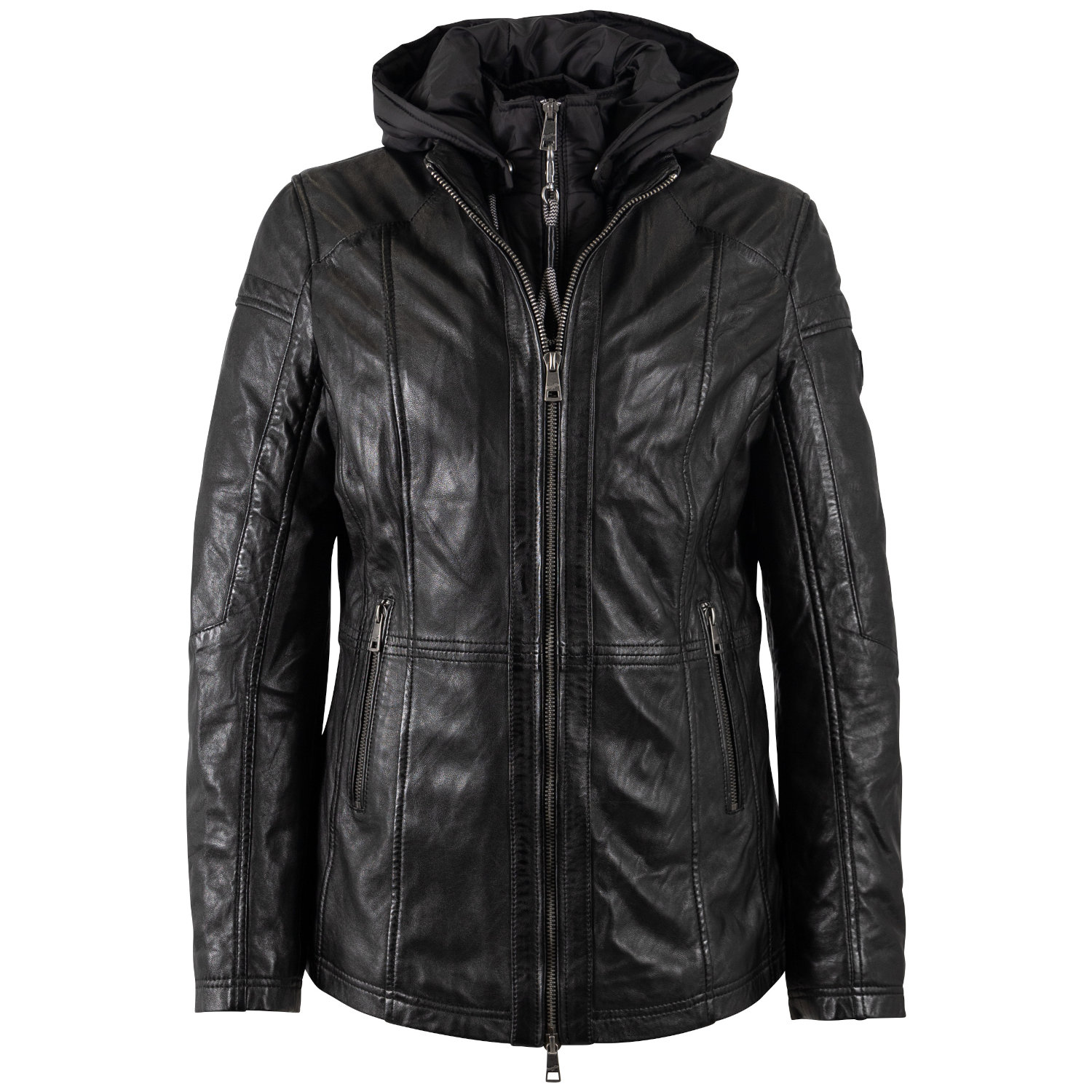 Kurtka skórzana damska Mauritius Czarna MWTaja – Kurtki skórzane
