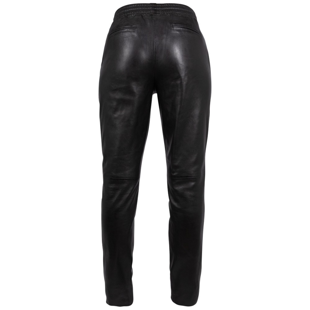 Spodnie skórzane damskie Mauritius czarne MWTamika
