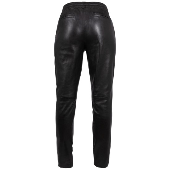 Spodnie skórzane damskie Mauritius czarne MWTamika
