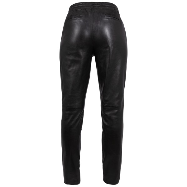 Spodnie skórzane damskie Mauritius czarne MWTamika