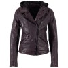 Kurtka skórzana damska Mauritius Ciemnofioletowa MWTary – BLACK FRIDAY