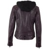Kurtka skórzana damska Mauritius Ciemnofioletowa MWTary – BLACK FRIDAY