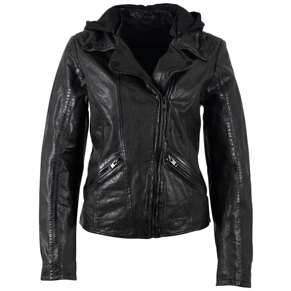 Kurtka skórzana damska Mauritius Czarna MWTary - readytowear