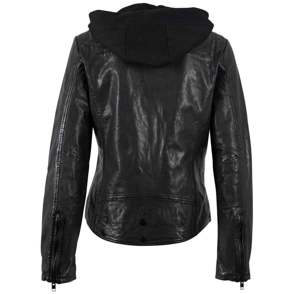 Kurtka skórzana damska Mauritius Czarna MWTary - readytowear