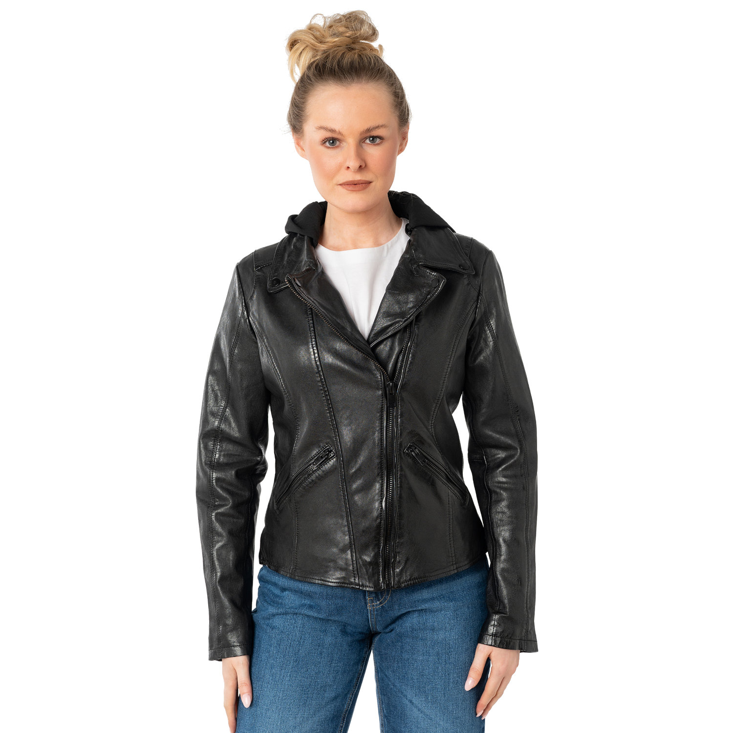 Kurtka skórzana damska Mauritius Czarna MWTary – Kurtki skórzane