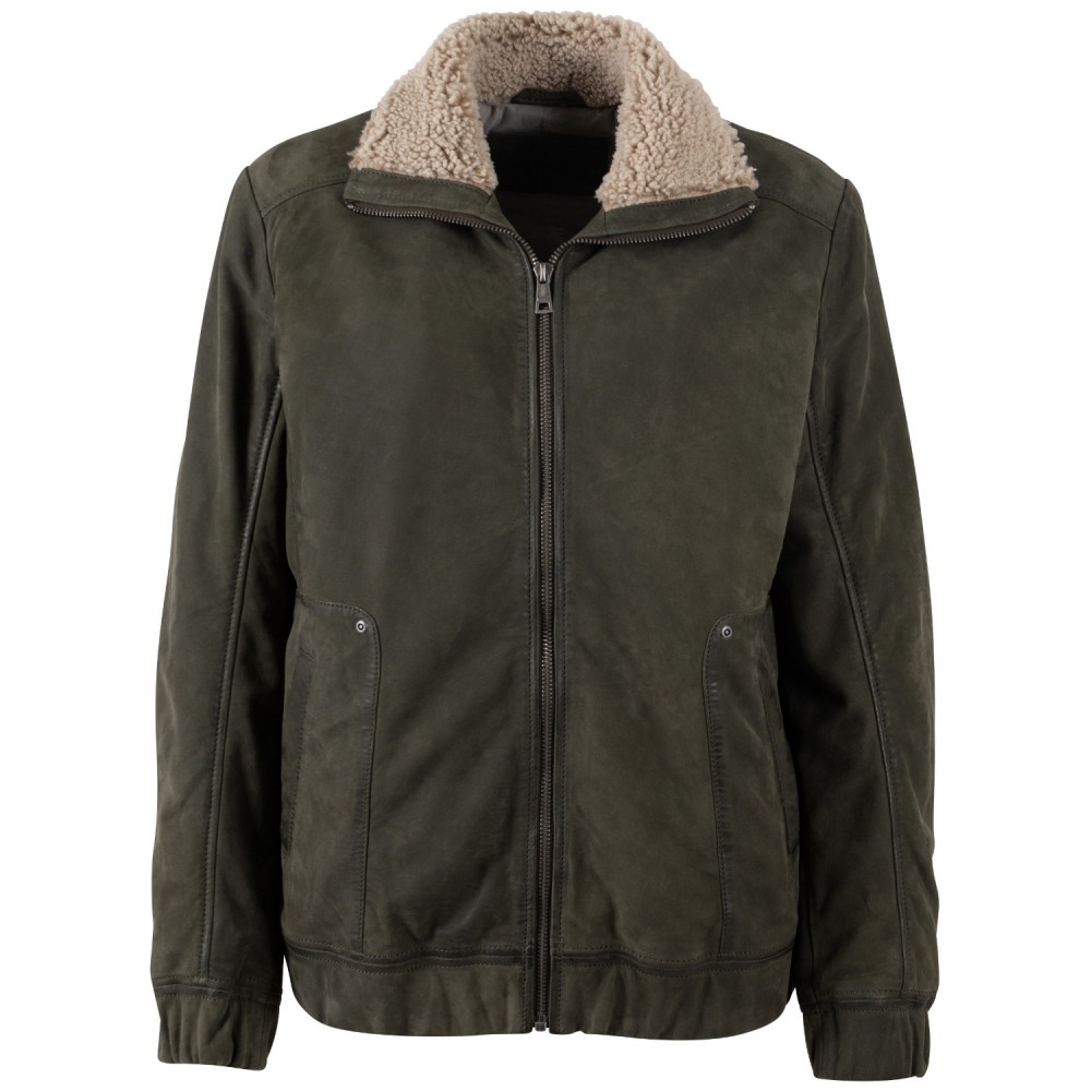 Kurtka skórzana damska Mauritius Oliwkowa MWTeya