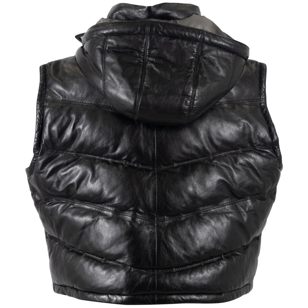 Kamizelka skórzana damska Mauritius Czarna MWValla