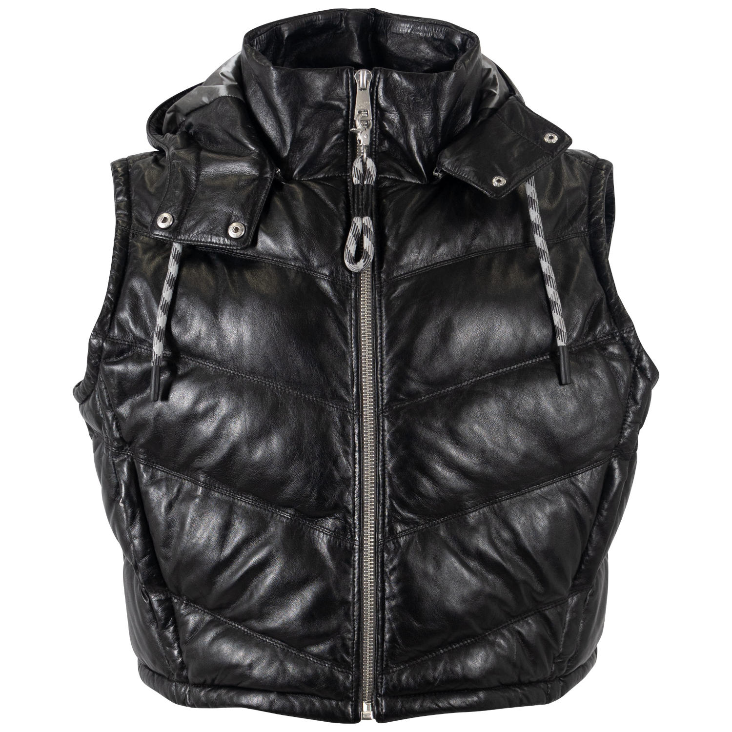 Kamizelka skórzana damska Mauritius Czarna MWValla – Kamizelki skórzane