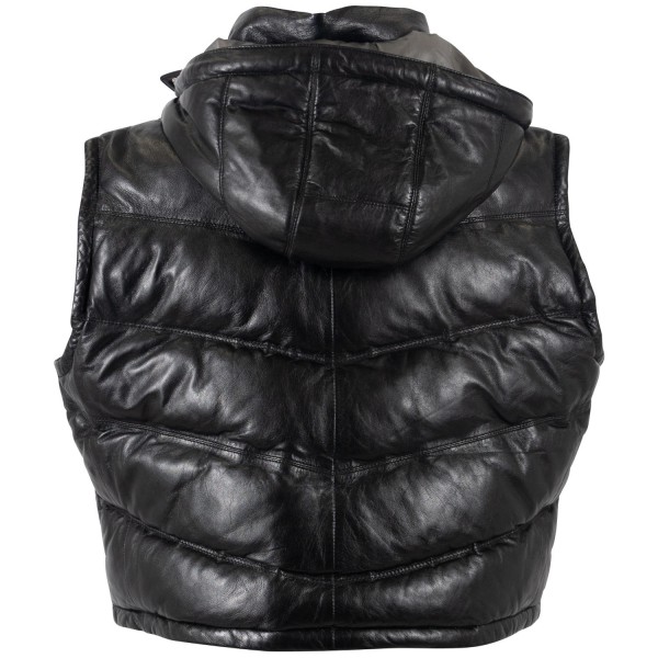 Kamizelka skórzana damska Mauritius Czarna MWValla