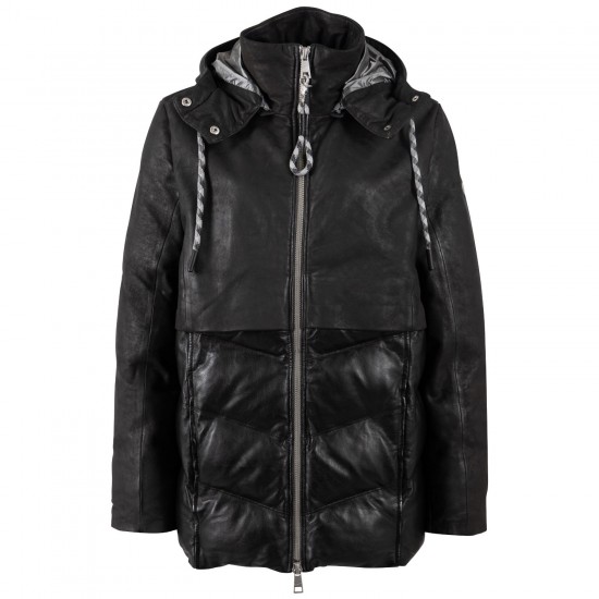 Kurtka skórzana damska Mauritius Ciemny antracyt MWVlinda