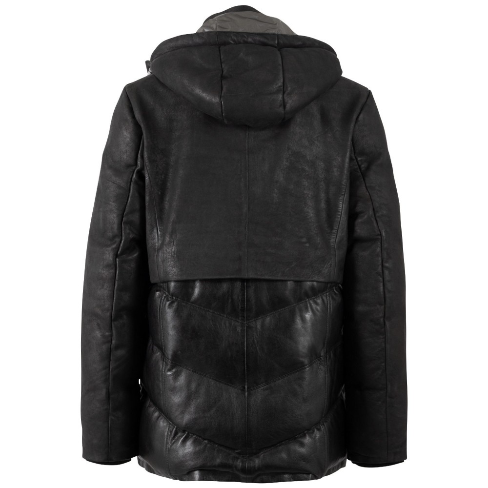 Kurtka skórzana damska Mauritius Ciemny antracyt MWVlinda