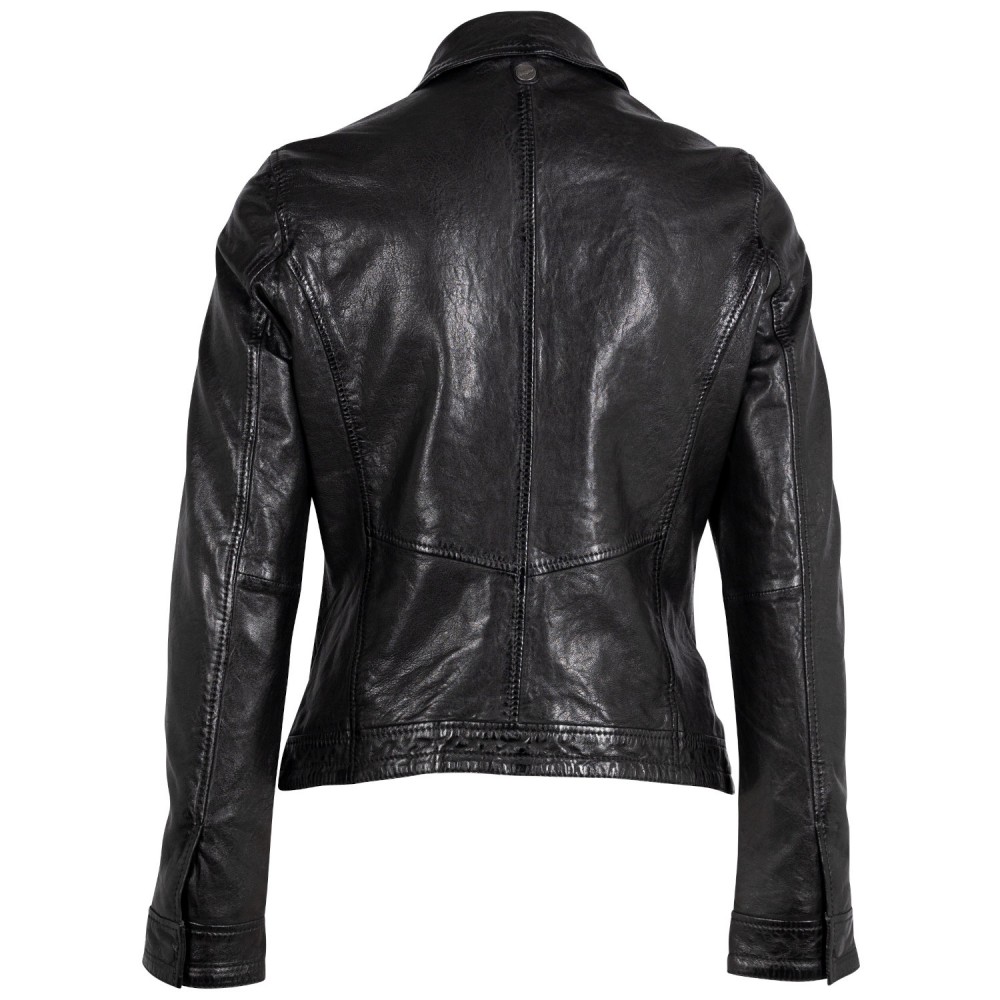 Kurtka skórzana damska Mauritius Czarna MWWalli - readytowear