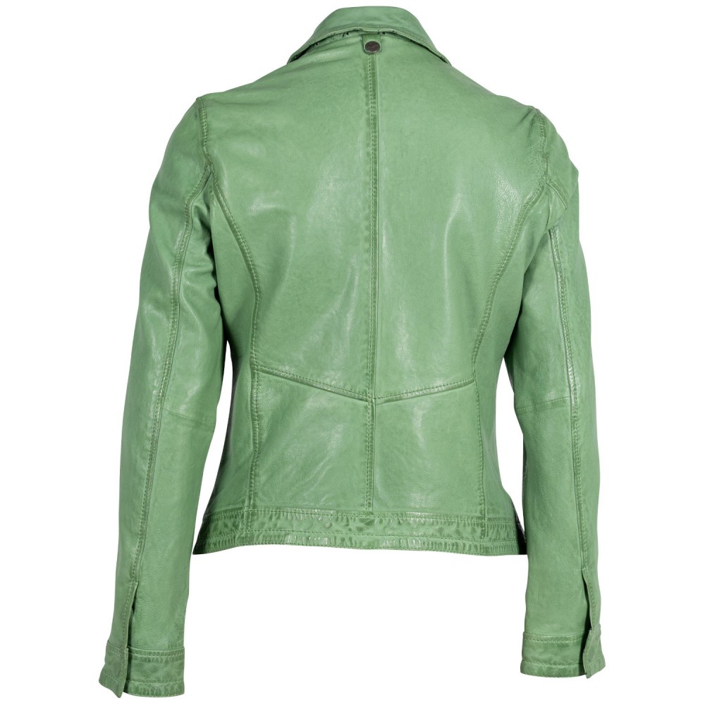Kurtka skórzana damska Mauritius zielona MWWalli - readytowear