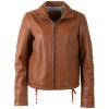 Damska krótka skórzana kurtka Mauritius Cognac MWWimpje
