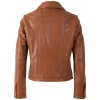 Damska krótka skórzana kurtka Mauritius Cognac MWWimpje