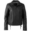 Damska krótka skórzana kurtka Mauritius Czarna MWWimpje