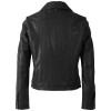 Damska krótka skórzana kurtka Mauritius Czarna MWWimpje