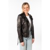Kurtka skórzana damska Mauritius czarno-złota MWWona – Kurtki skórzane
