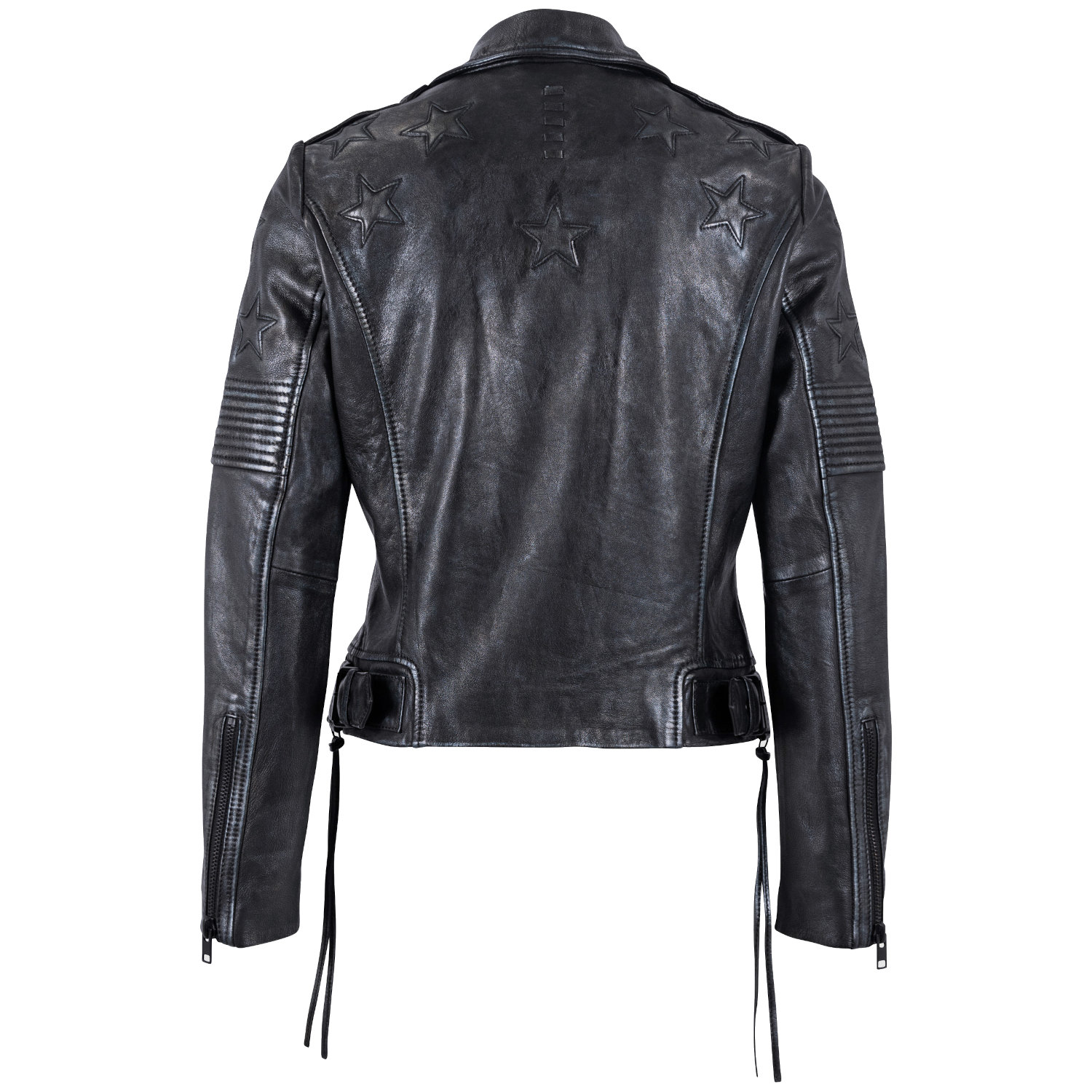 Kurtka skórzana damska Mauritius czarno-granatowa MWWona – Kurtki skórzane