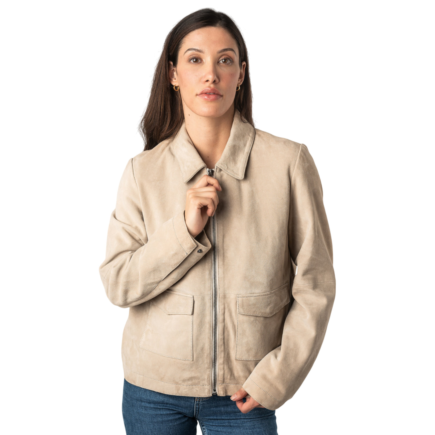 Kurtka skórzana damska Mauritius kość słoniowa MWYaima – Kurtki skórzane Kurtka skórzana damska Mauritius kość słoniowa MWYaima – Kurtki skórzane