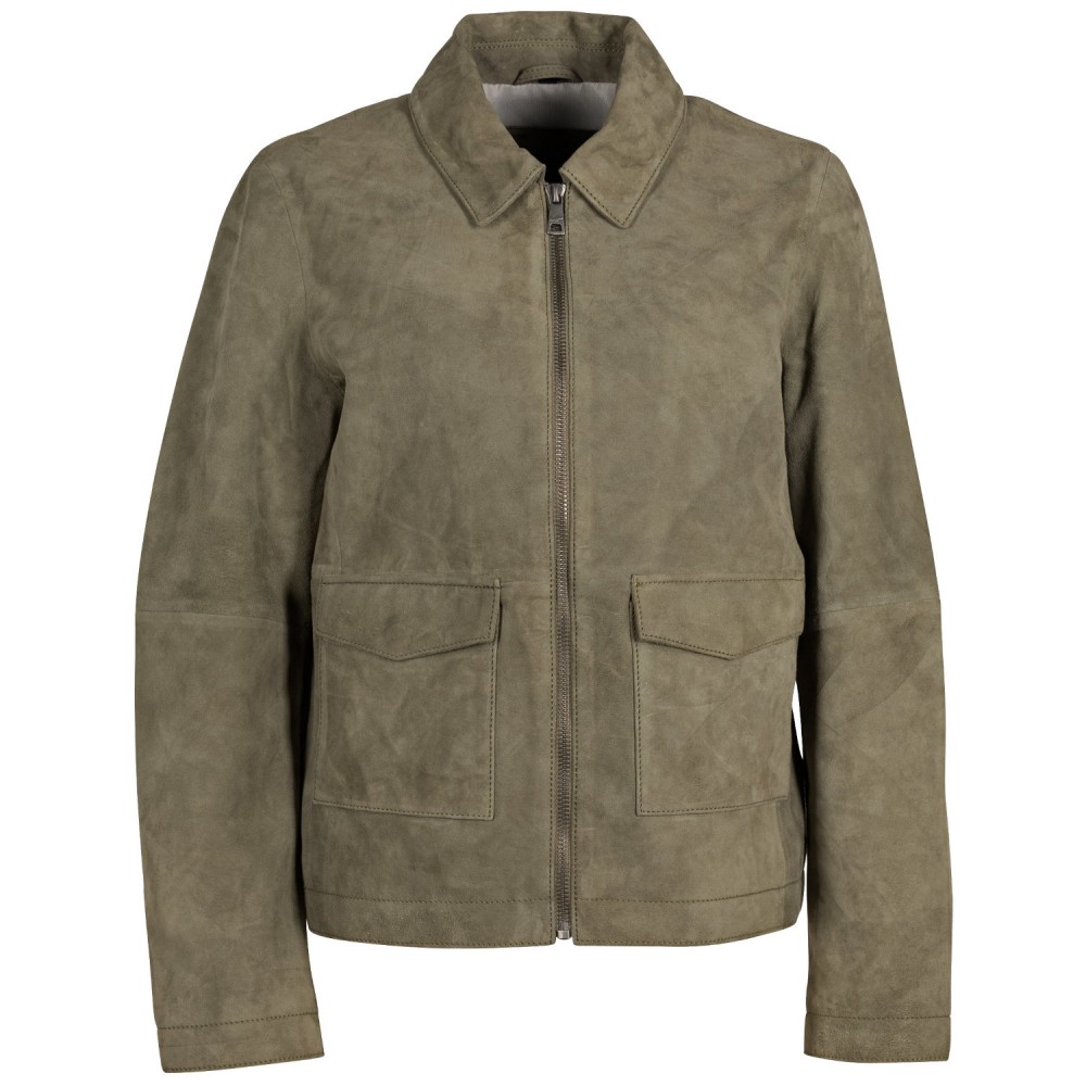 Kurtka skórzana damska Mauritius jasnozielona MWYaima - readytowear