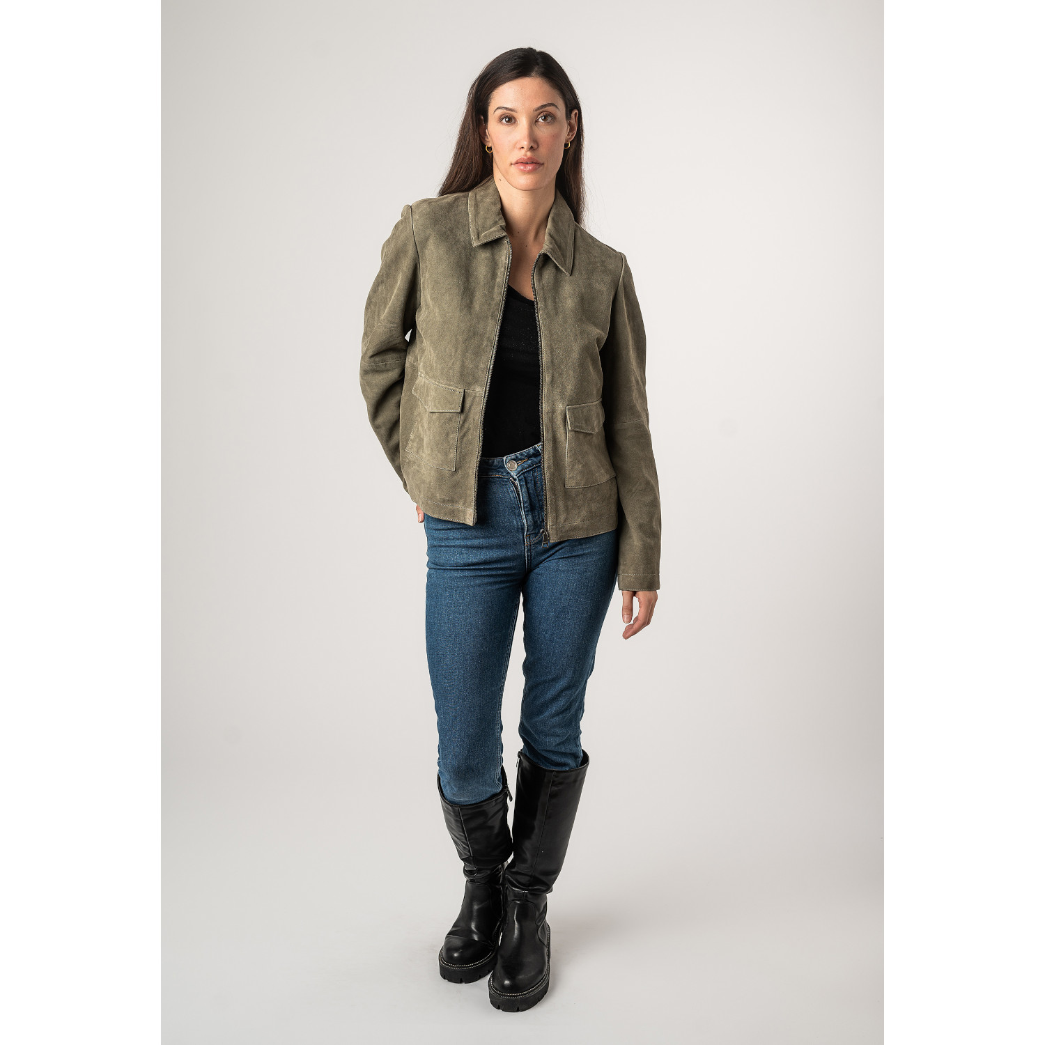 Kurtka skórzana damska Mauritius jasnozielona MWYaima – Kurtki skórzane Kurtka skórzana damska Mauritius jasnozielona MWYaima – Kurtki skórzane