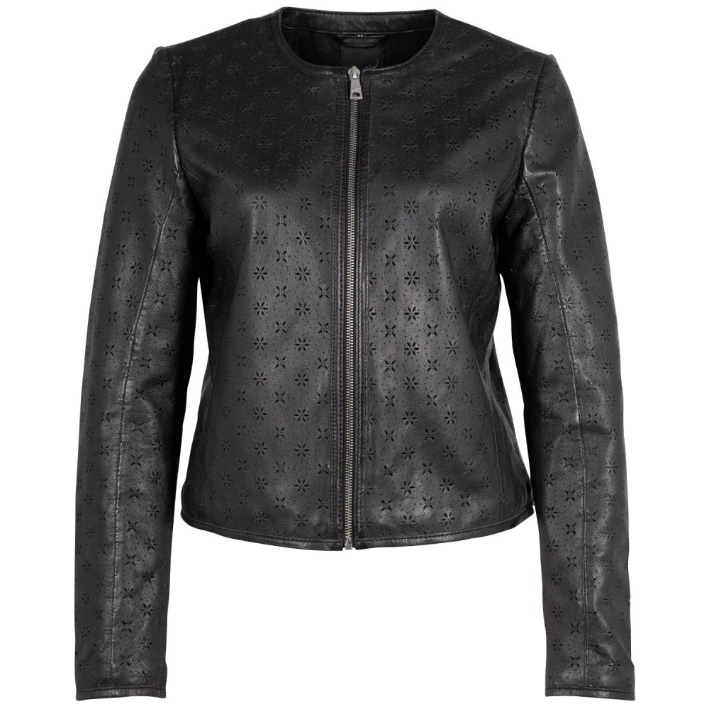 Kurtka skórzana damska Mauritius Czarna MWYalou - readytowear