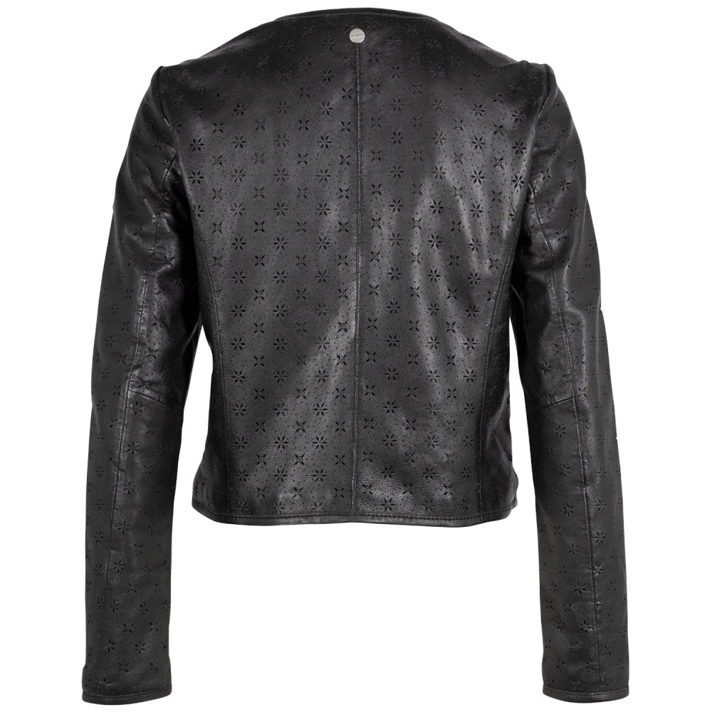 Kurtka skórzana damska Mauritius Czarna MWYalou - readytowear