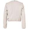 Damska krótka skórzana kurtka Mauritius Kość słoniowa MWYanna