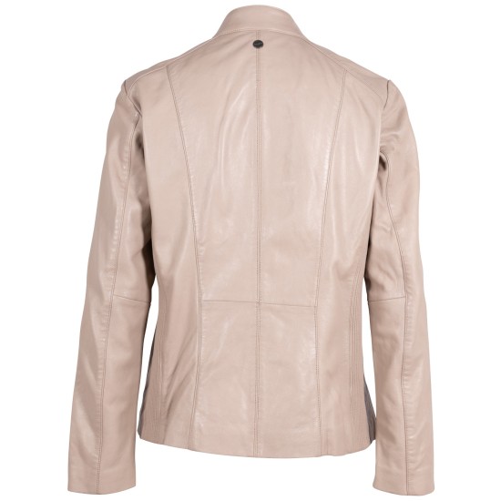 Kurtka skórzana damska Mauritius Beżowa MWYaria