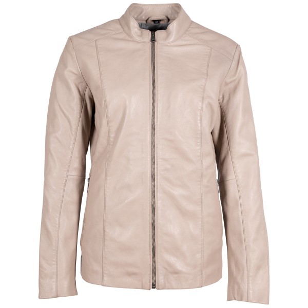 Kurtka skórzana damska Mauritius Beżowa MWYaria