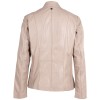 Kurtka skórzana damska Mauritius Beżowa MWYaria – Kurtki skórzane