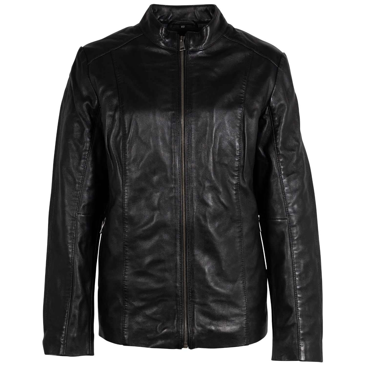 Kurtka skórzana damska Mauritius Czarna MWYaria – Kurtki skórzane