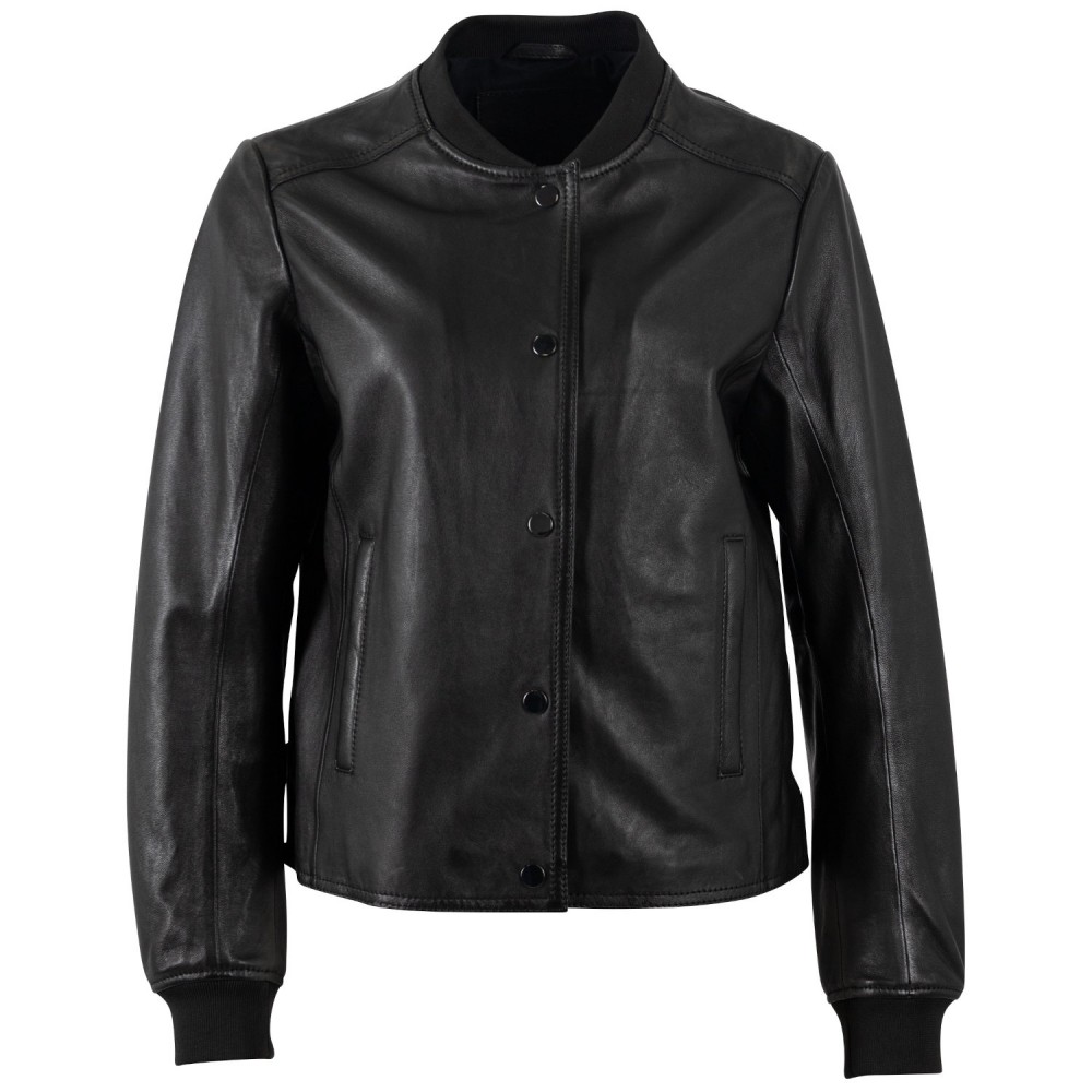 Kurtka skórzana damska Mauritius Czarna MWYele - readytowear