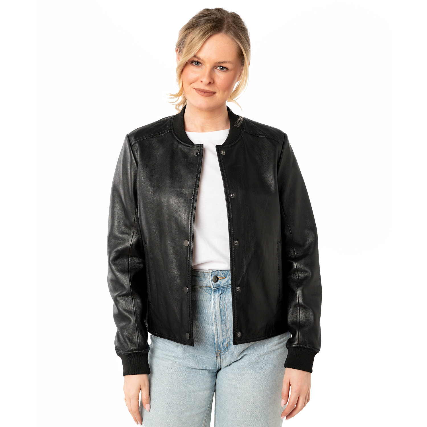 Kurtka skórzana damska Mauritius Czarna MWYele – BLACK FRIDAY