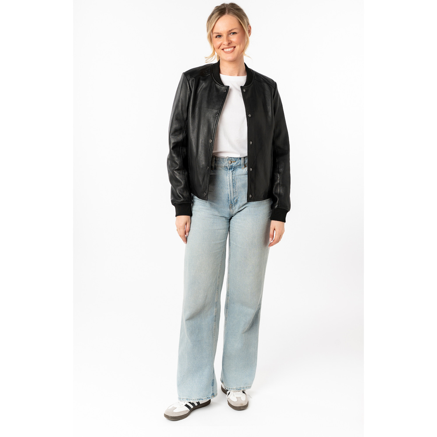 Kurtka skórzana damska Mauritius Czarna MWYele – BLACK FRIDAY