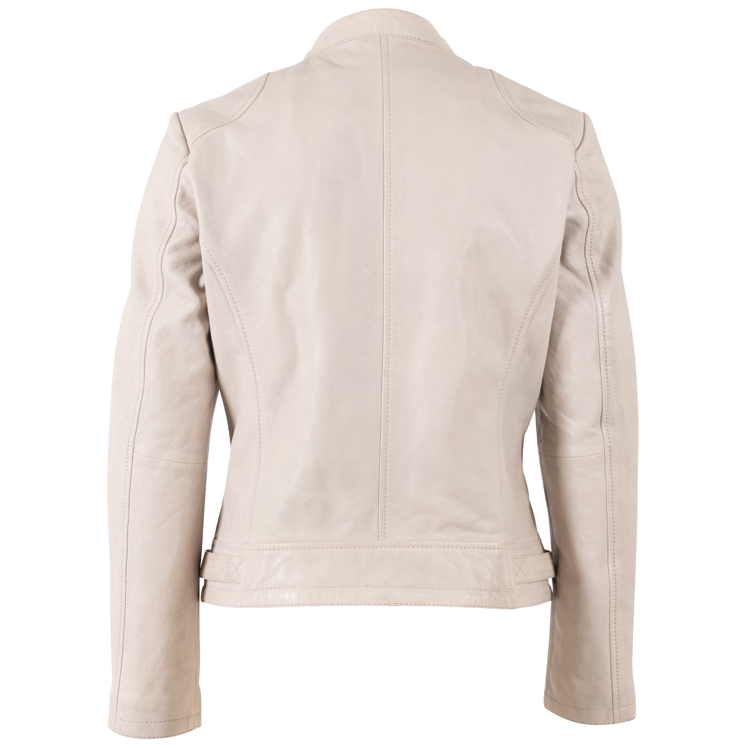 Kurtka skórzana damska Mauritius kość słoniowa MWYouvie