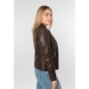 Kurtka skórzana damska Mauritius brązowa MWYouvie – Kurtki skórzane