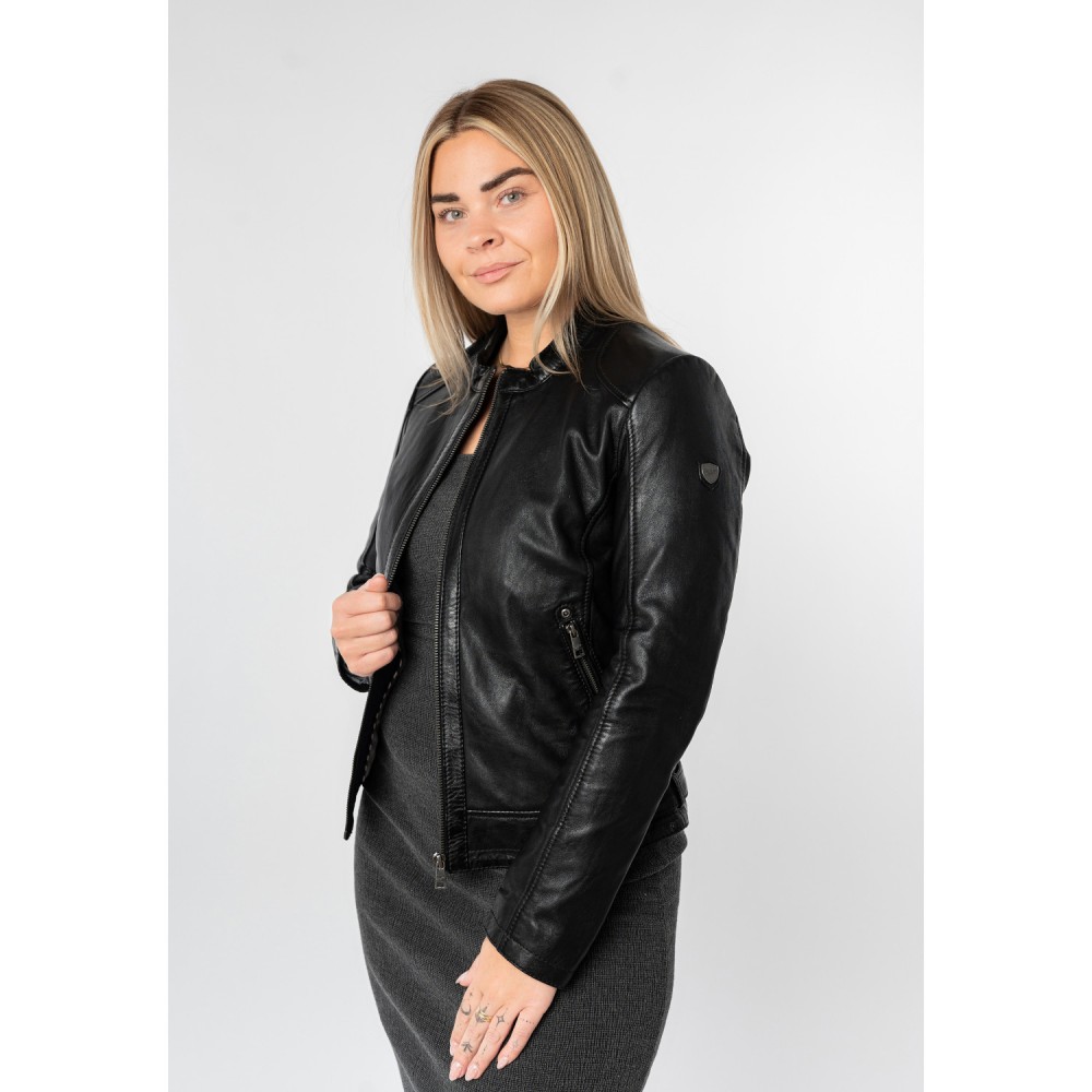 Kurtka skórzana damska Mauritius Czarna MWYouvie