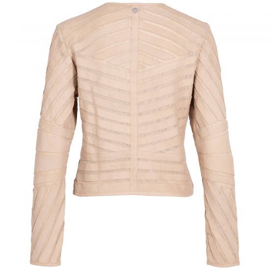 Kurtka skórzana damska Mauritius Beżowa MWYva Kurtka skórzana damska Mauritius Beżowa MWYva