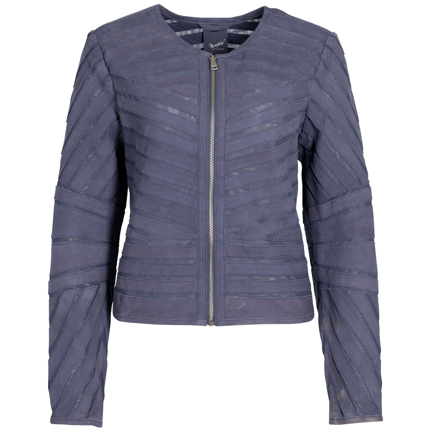 Kurtka skórzana damska Mauritius granatowa MWYva – Kurtki skórzane Kurtka skórzana damska Mauritius granatowa MWYva – Kurtki skórzane