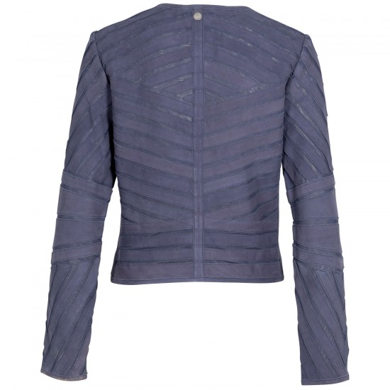 Kurtka skórzana damska Mauritius granatowa MWYva Kurtka skórzana damska Mauritius granatowa MWYva