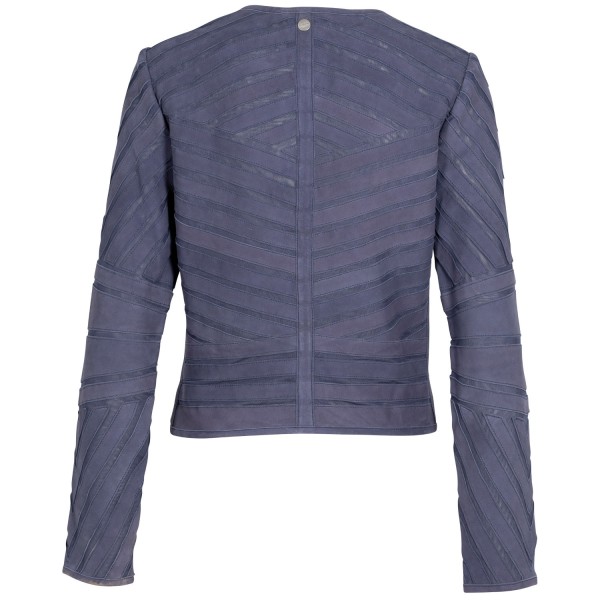 Kurtka skórzana damska Mauritius granatowa MWYva