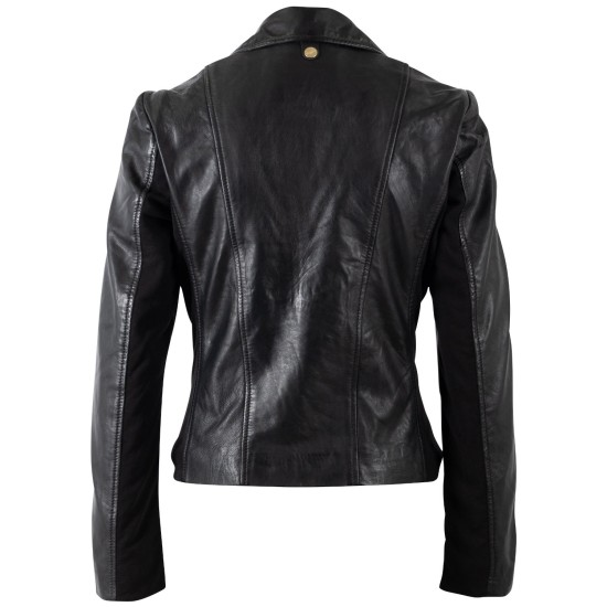 Kurtka skórzana damska Mauritius Czarna MWZkandi