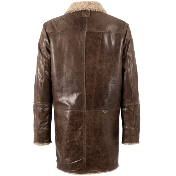 Męski płaszcz futrzany Mauritius Vintage Brown MMApppalacho Męski płaszcz futrzany Mauritius Vintage Brown MMApppalacho