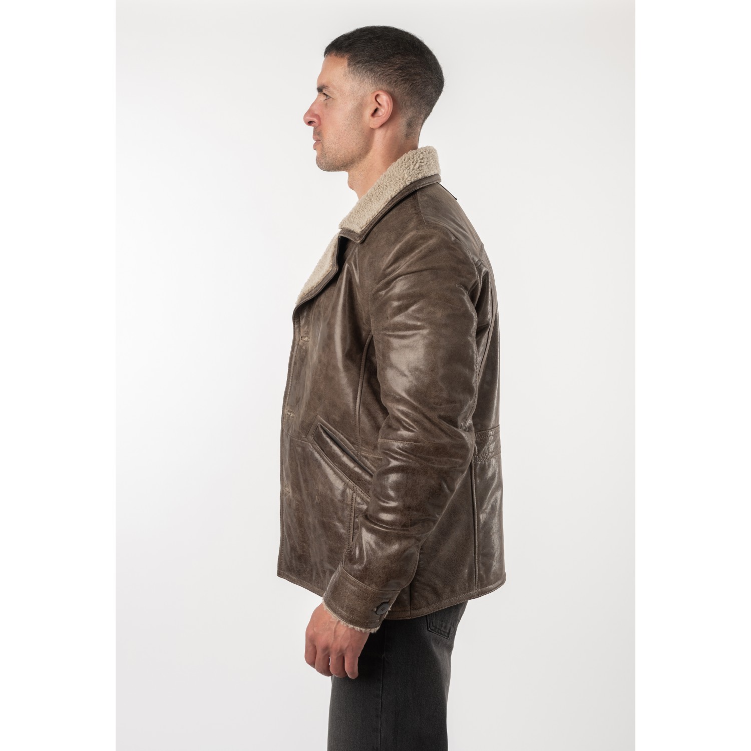 Męski płaszcz futrzany Mauritius Vintage Brown MMBrotch